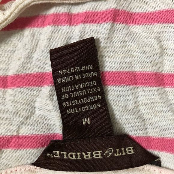 Striped Cold Shoulder Tee - Picture 5 of 5